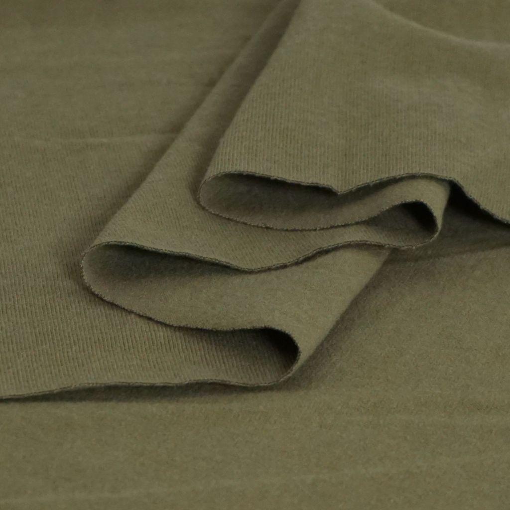 Heavy Jersey 100% Baumwolle olivgrün